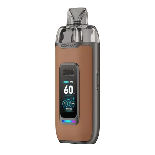 oxva-vprime-kit-pod-system-brown-leather-4 OXVA - Vprime Kit - Pod Kit - Brown Leather
