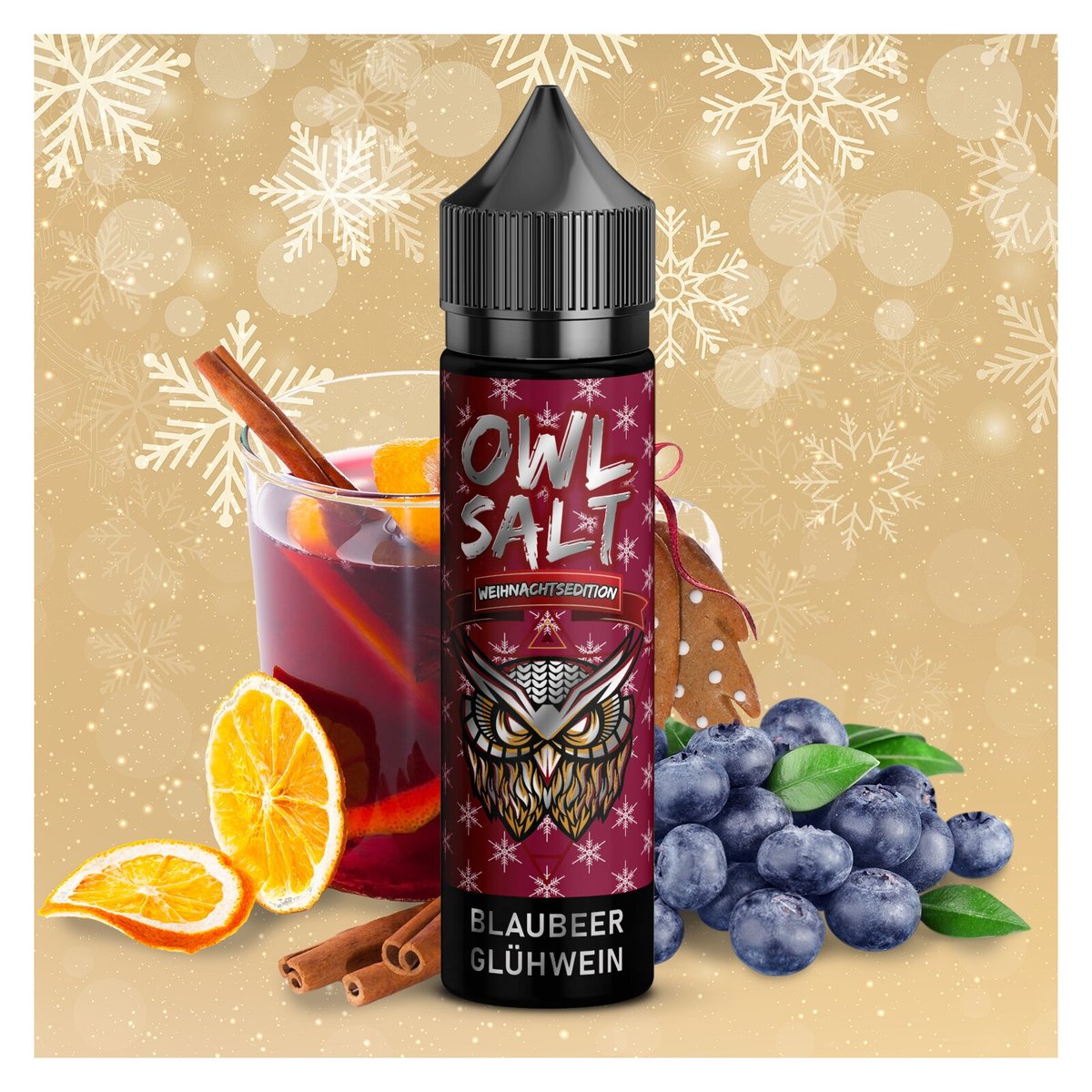 OWL Salt ✴ Blaubeere Glühwein ✴ 10ml ✴ Aroma