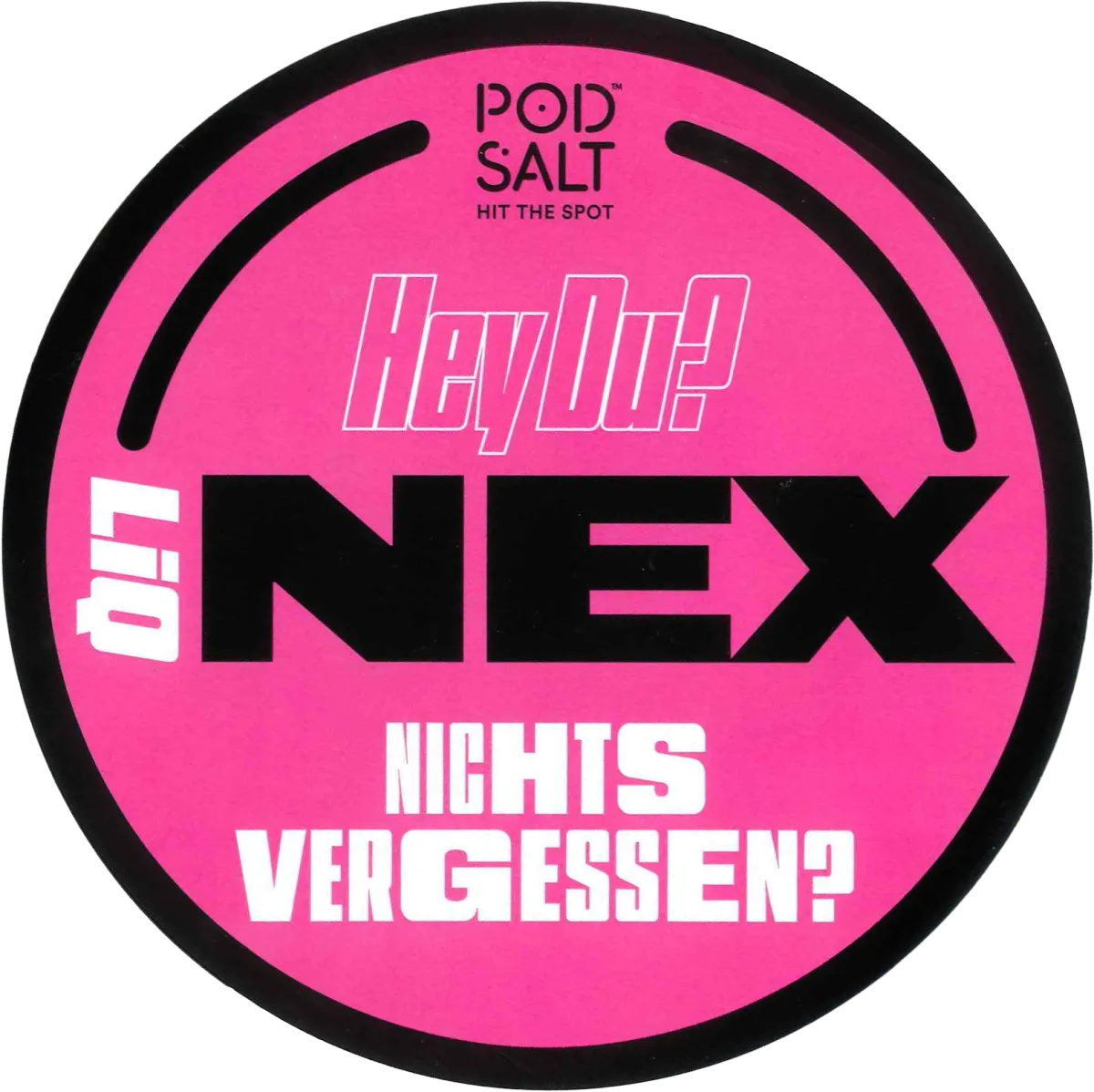 Pod Salt - Nexliq - Sticker - Rund ⌀ 20cm Pod Salt - Nexliq - Sticker - Rund ⌀ 20cm