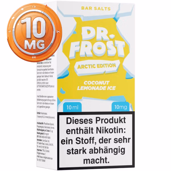 Dr. Frost - Arctic Edition Coconut Lemonade Ice - Nikotinsalz Liquid - 10ml - 10mg