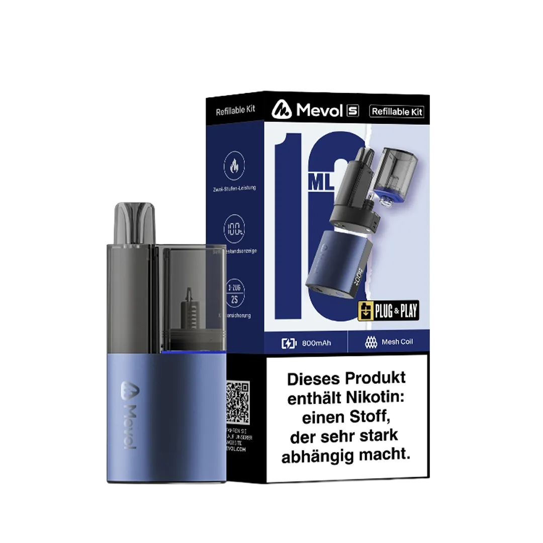 Mevol - S - Basisgerät + Leerpod - Kit - Deep Blue