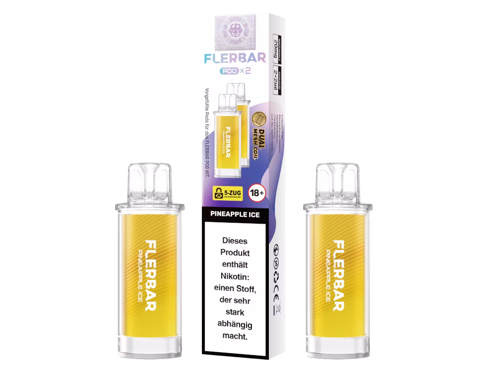 Flerbar - Prefilled Pod - 2ml - 2er Pack - Pineapple Ice