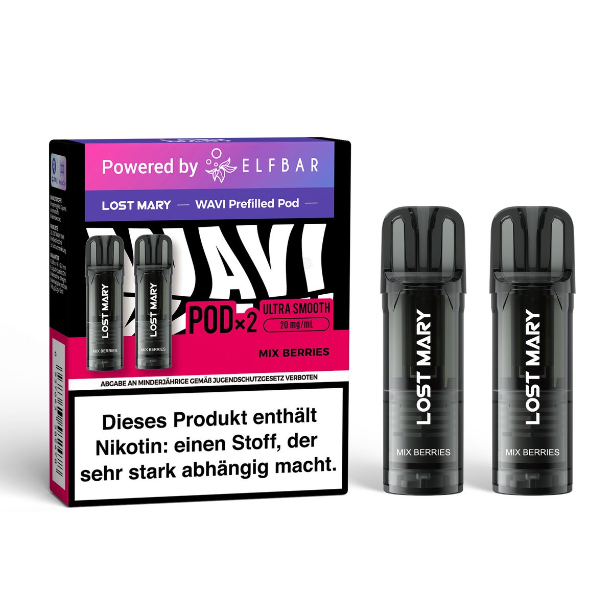 Lost Mary - Wavi - Prefilled Pods - Mix Berries - 20mg Lost Mary - Wavi - Prefilled Pods - Mix Berries - 20mg