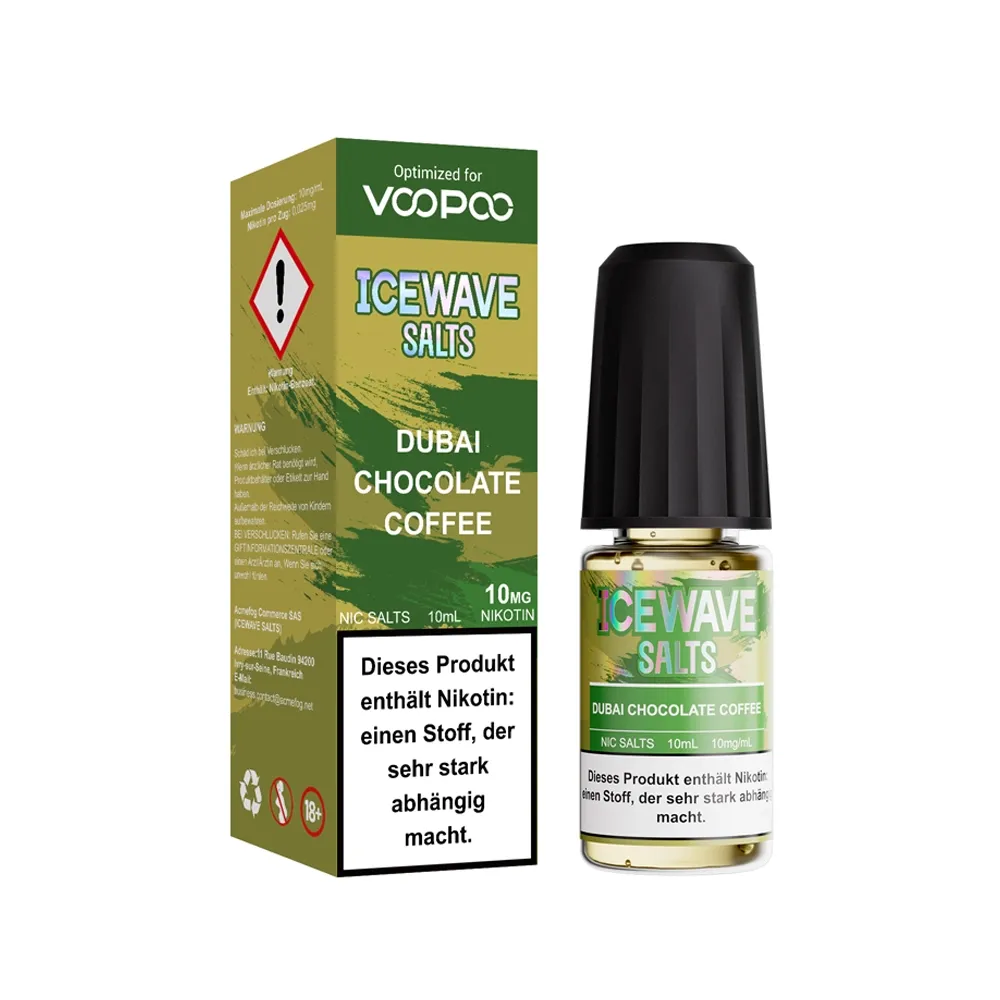 Icewave - Salts - Nikotinsalz-Liquid - Dubay Chocolate Coffee - 10ml - 10mg