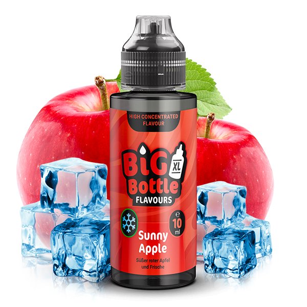 Big Bottle - Aroma - 10ml - Sunny Apple | Inhalt : 10ml | Nikotinstärke : 0mg | Paketgröße : 1er Packung Big Bottle - Aroma - 10ml - Sunny Apple | Inhalt : 10ml | Nikotinstärke : 0mg | Paketgröße : 1er Packung