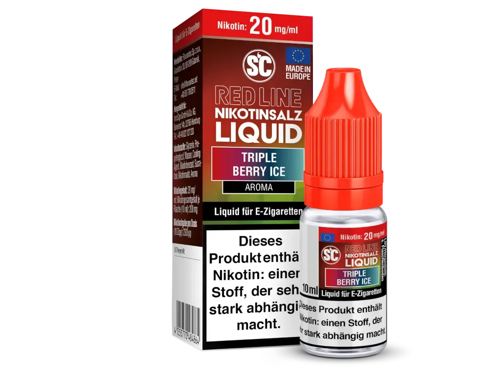 SC Red Line - Nikotinsalzliquid - 10ml - 20mg - Triple Berry Ice