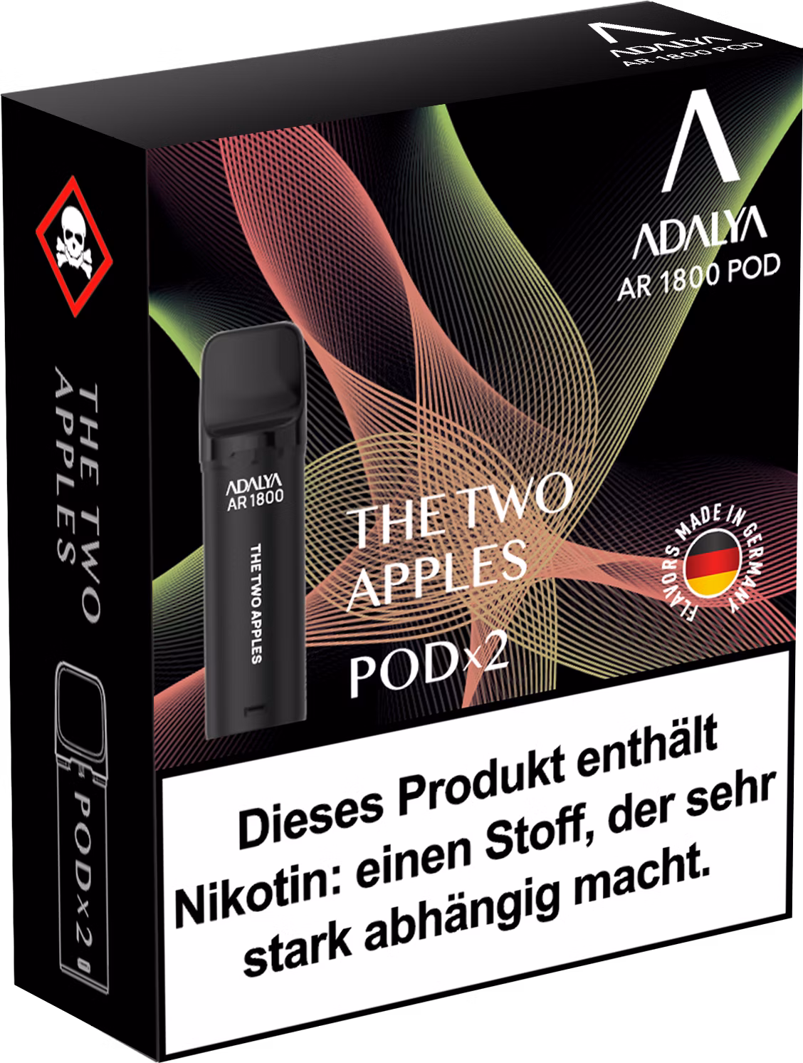 Adalya - Alpha Prefilled Pod - 2ml - 2er Pack - The Two Apples