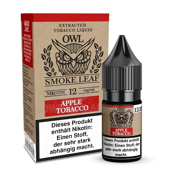 OWL Smoke Leaf Nikotin-Liquid Apple Tobacco 10ml 12mg OWL Smoke Leaf Nikotin-Liquid Apple Tobacco 10ml 12mg