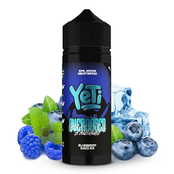 Yeti Overdosed - Blueberry Razz Ice - Aroma - 10ml Yeti Overdosed - Blueberry Razz Ice - Aroma - 10ml