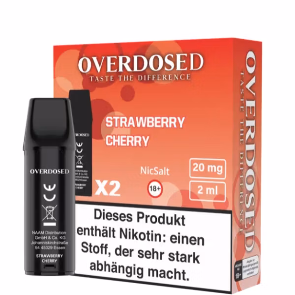 Overdosed - Prefilled Pod - Strawberry Cherry - 2ml - 2er Pack