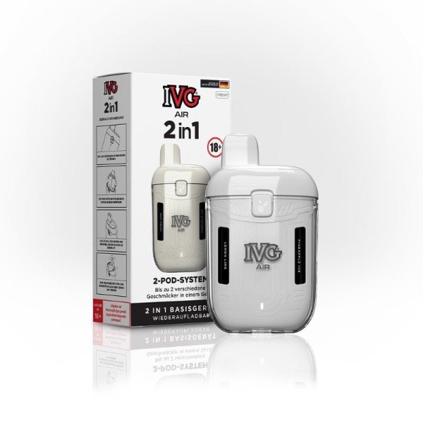ivg-air-pod-kit-2in1-cream IVG - Air - Pod Kit 2-in-1 - Cream - CP