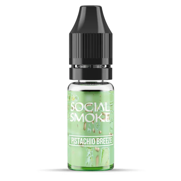 Social Smoke - Nikotinsalz Liquid - 10ml - Pistachio Breeze | Nikotinsalz-Stärke : 10mg | Paketgröße : 1er Packung Social Smoke - Nikotinsalz Liquid - 10ml - Pistachio Breeze | Nikotinsalz-Stärke : 10mg | Paketgröße : 1er Packung