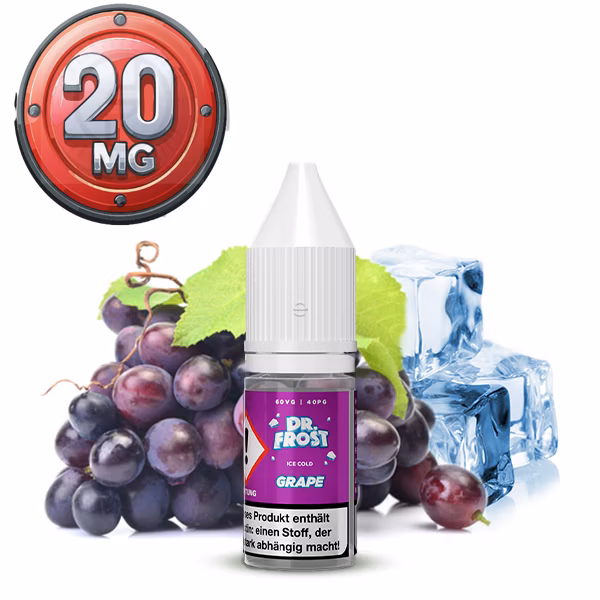 Dr. Frost - Ice Cold Grape - Nikotinsalz Liquid - 10ml - 20mg