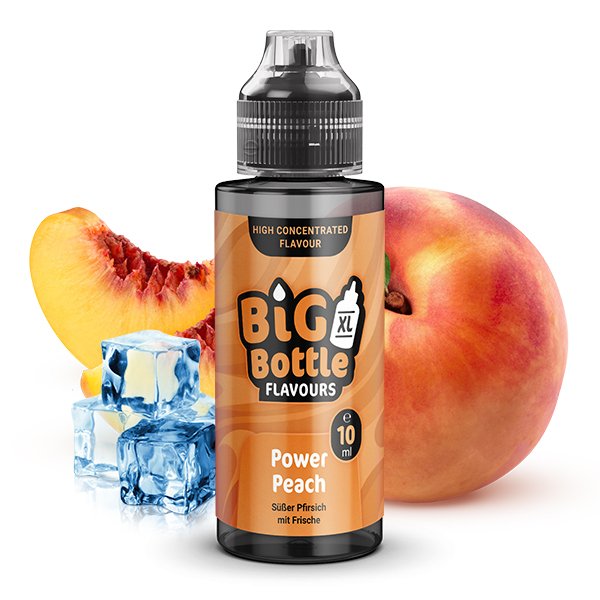 Big Bottle - Aroma - 10ml - Power Peach | Inhalt : 10ml | Nikotinstärke : 0mg | Paketgröße : 1er Packung