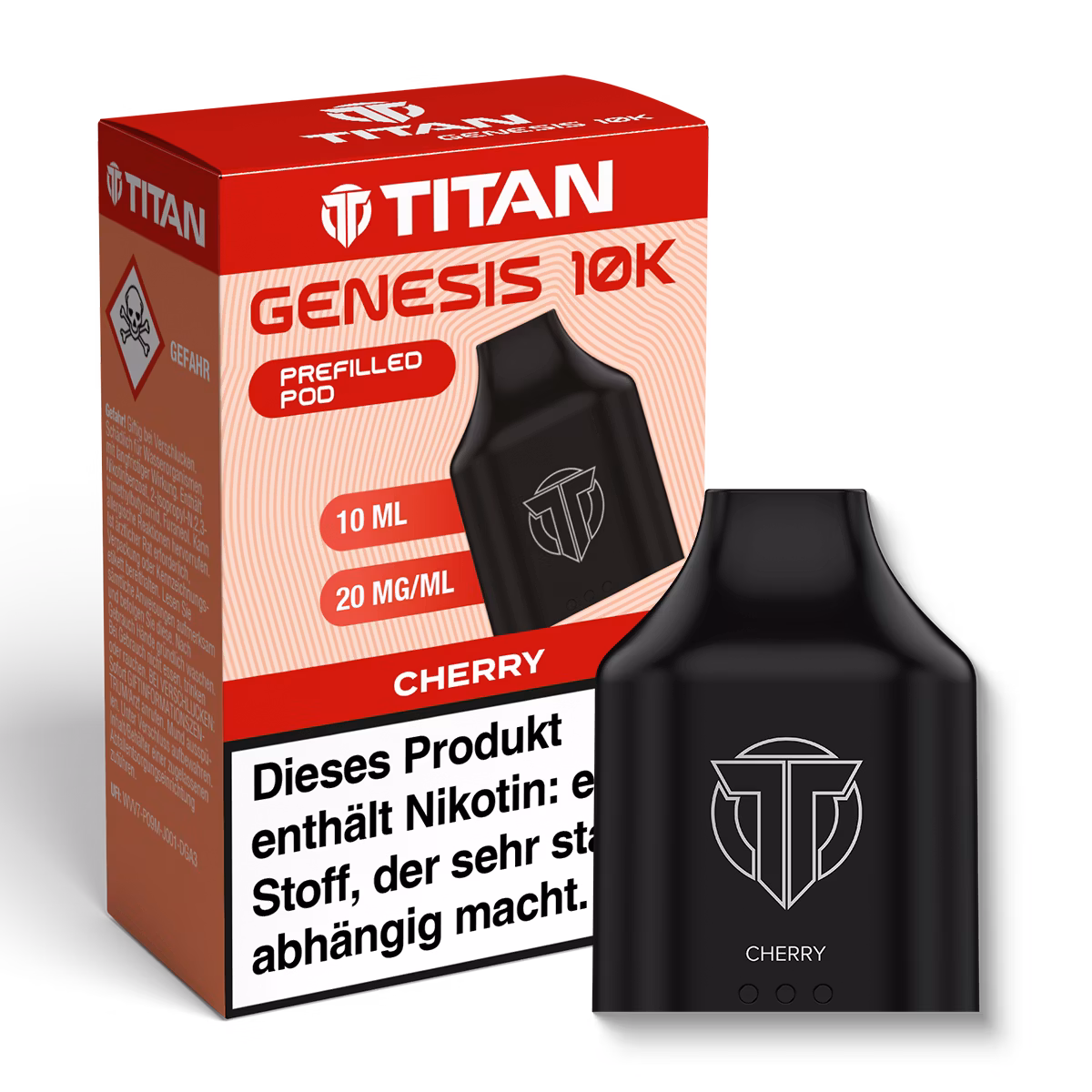 TITAN - Genesis 10K - Nachfüllbehälter - Cherry - 20mg