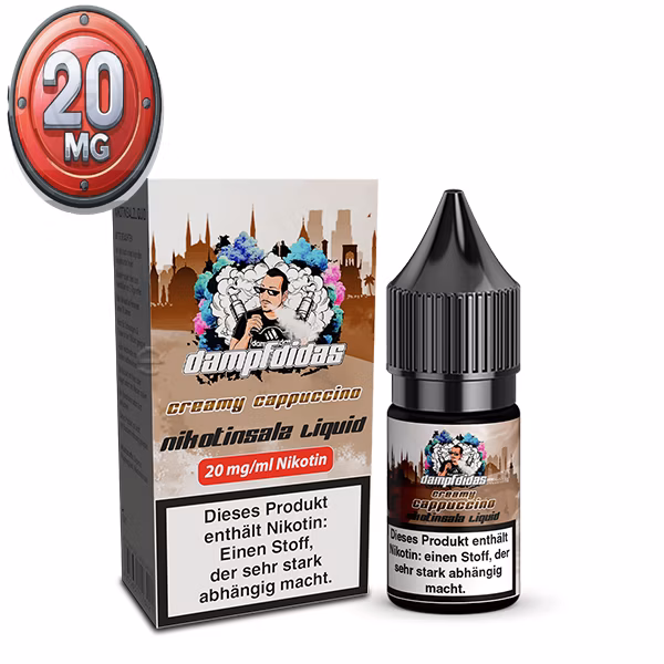 Dampfdidas Creamy Cappuccino Nikotinsalz Liquid 10ml 20mg