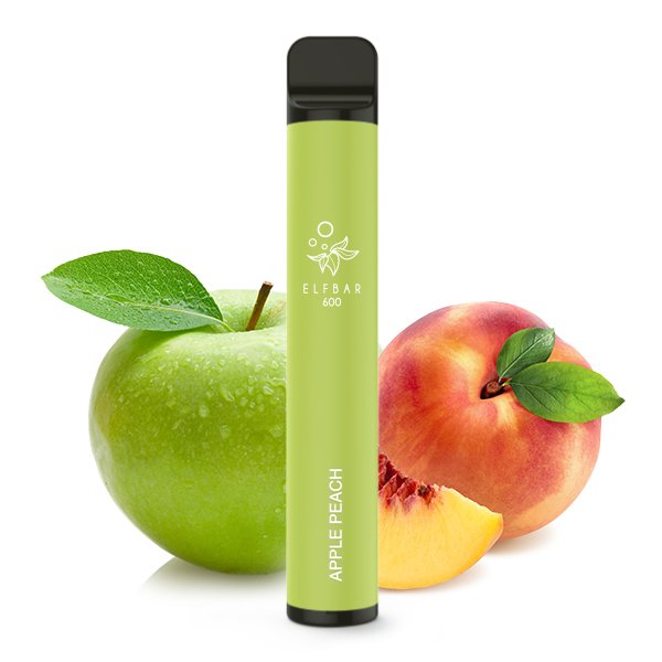 Nikotinfrei - Elfbar - 600 Einweg E-Zigarette - Apple Peach - 0mg Nikotinfrei - Elfbar - 600 Einweg E-Zigarette - Apple Peach - 0mg
