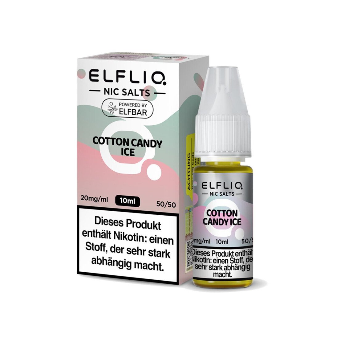 Elfbar - ElfLiq - 10ml - Cotton Candy Ice | Nikotinsalz-Stärke : 20mg