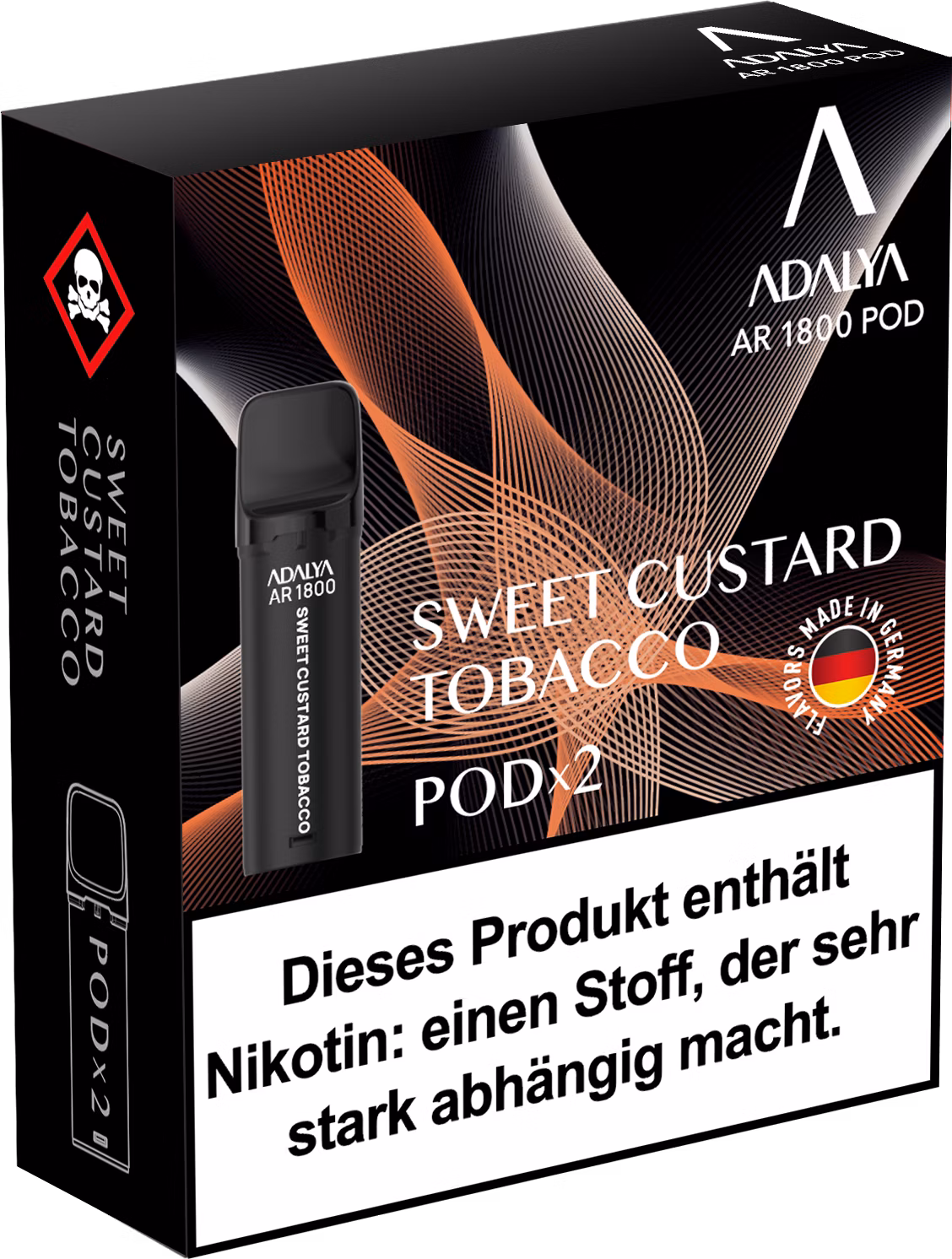 Adalya - Alpha Prefilled Pod - 2ml - 2er Pack - Sweet Custard Tobacco