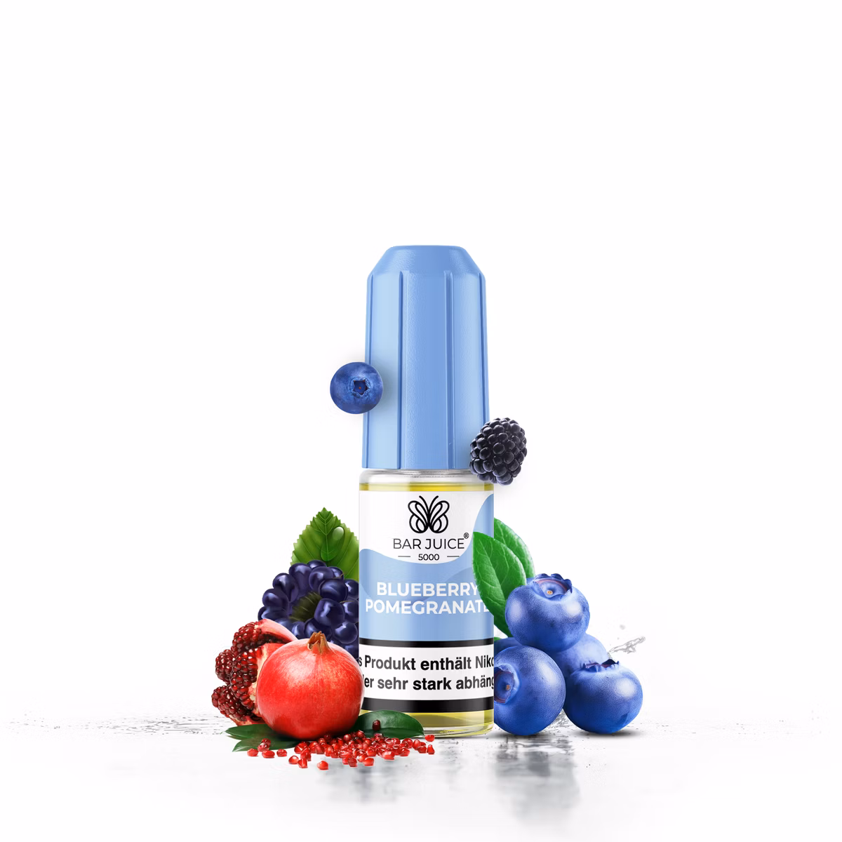 Bar Juice - 5000 - Blueberry Pomegranate | Inhalt : 10ml | Nikotinsalz-Stärke : 10mg | Paketgröße : 1er Packung Bar Juice - 5000 - Blueberry Pomegranate | Inhalt : 10ml | Nikotinsalz-Stärke : 10mg | Paketgröße : 1er Packung