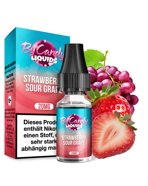 By Candy - Nikotinsalzliquids - 10ml - Strawberry Sour Grape - 20mg