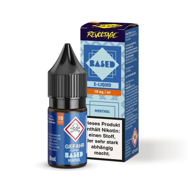 Revoltage - BASED - Nikotinsalz-Liquid - Menthol - 8ml - 10mg Revoltage - BASED - Nikotinsalz-Liquid - Menthol - 8ml - 10mg