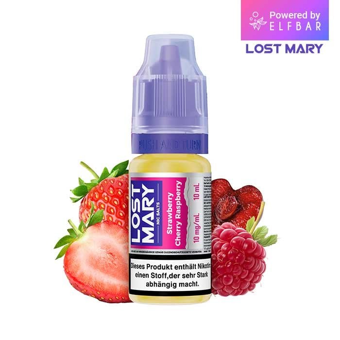 Lost Mary Nikotinsalz-Liquid - Strawberry Cherry Raspberry | Nikotinsalz-Stärke : 10mg