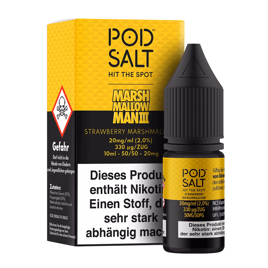 Fusion_SM_20mg-10ml-BoxBottle Pod Salt - Fusion - Marshmallow Man 3 - Nikotinsalz-Liquid - 10ml - 20mg