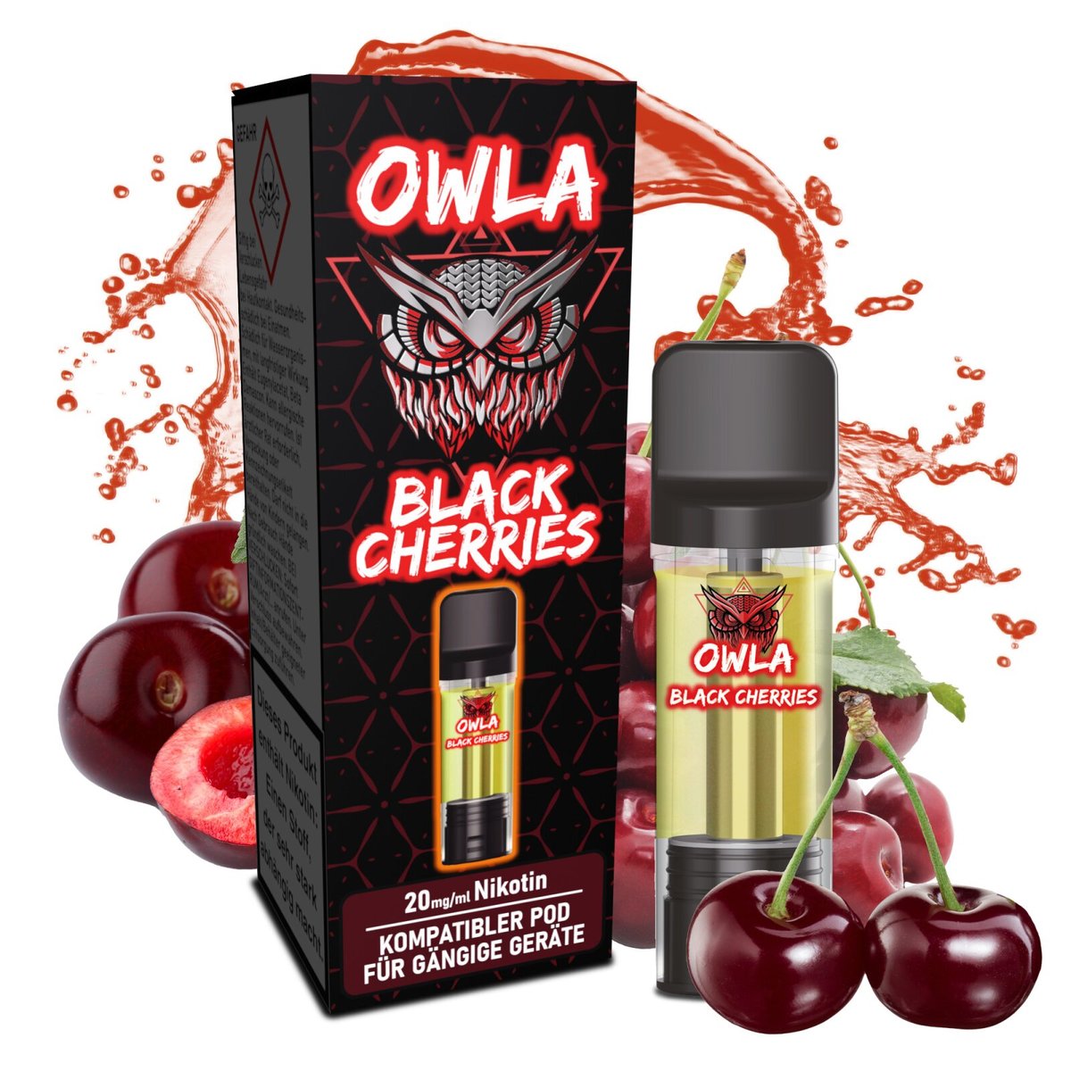 owla-black-cherries-nikotinsalz-liquid-2ml-20mg OWLA - Black Cherries - Nikotinsalz Liquid - 2ml - 20mg