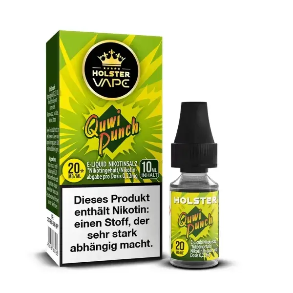 Holster - Nikotinsalzliquids - 10ml - Quwi Punch | Inhalt : 10ml | Nikotinsalz-Stärke : 5mg | Paketgröße : 1er Packung