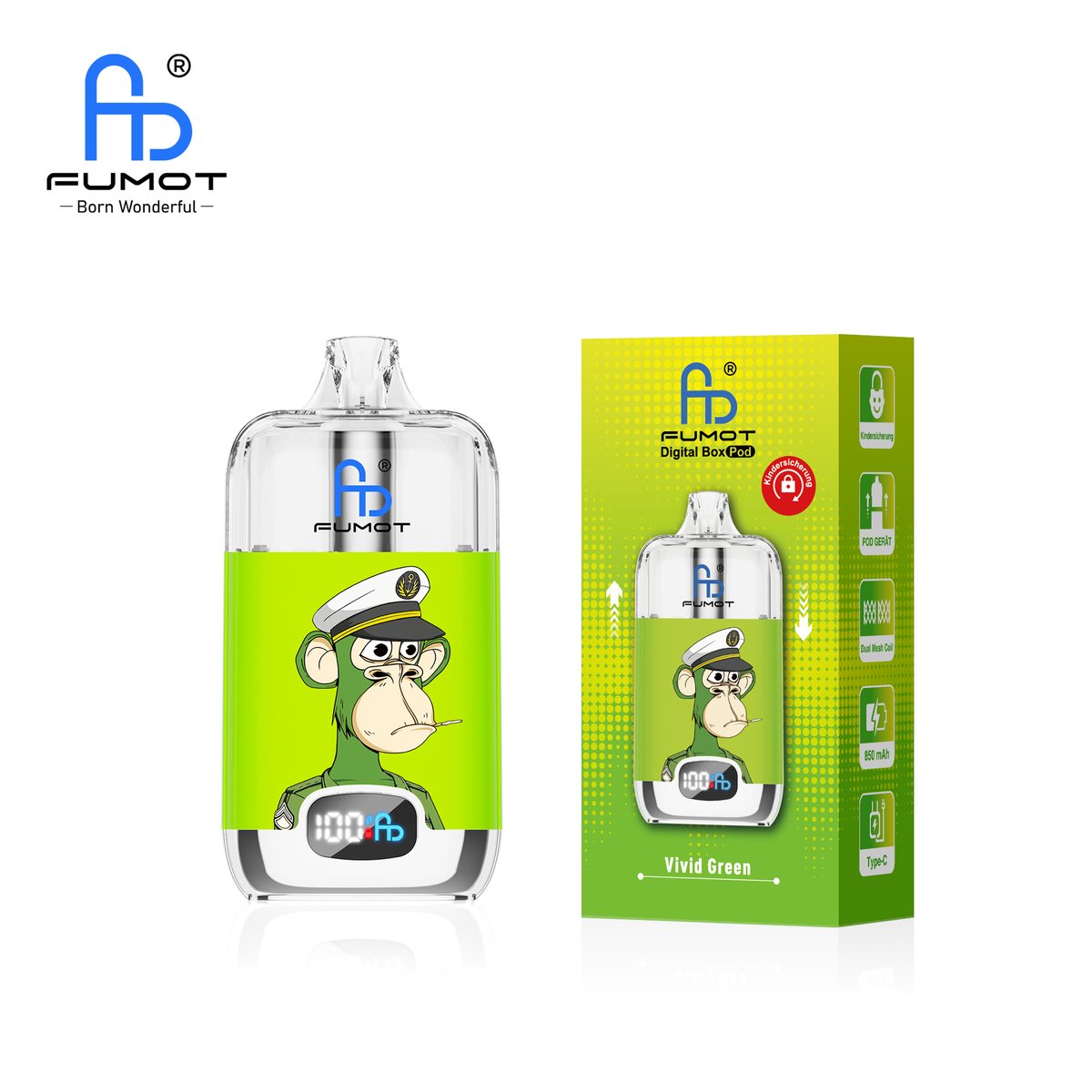 RandM - Digital Box - Pod Kit - Vivid Green