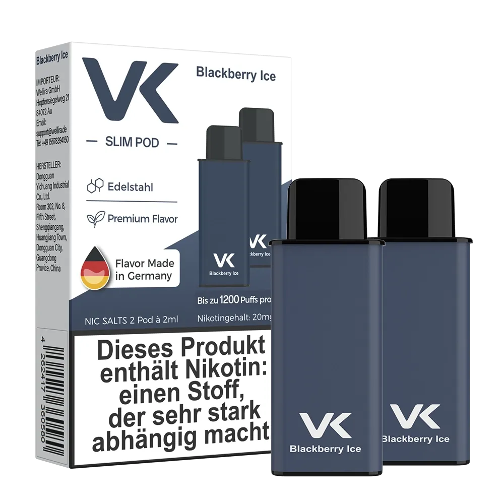 VK - Slim Air - Prefilled Pods - Blackberry Ice - 20mg - 2ml VK - Slim Air - Prefilled Pods - Blackberry Ice - 20mg - 2ml