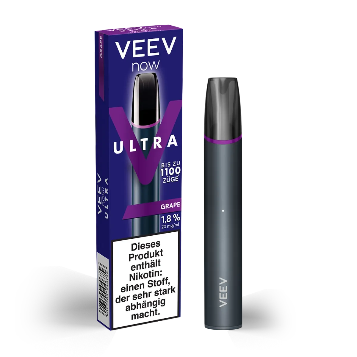 VEEV - NOW ULTRA - Einweg E-Zigarette - 20mg - Grape