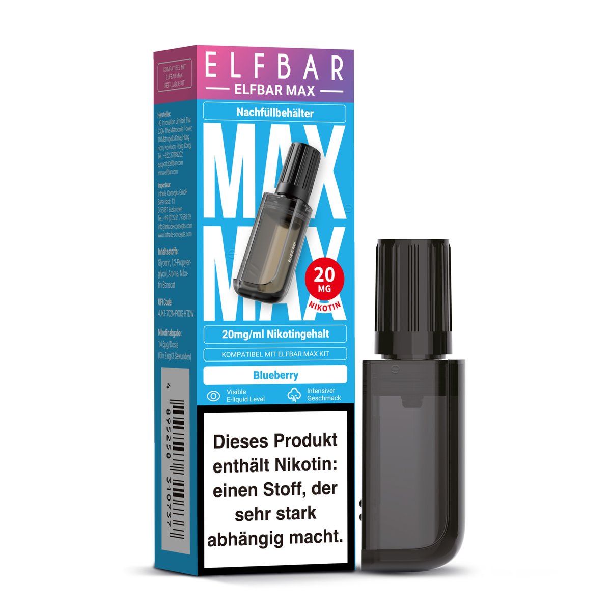 ELFBAR - MAX - Nachfülltank - CP - Blueberry