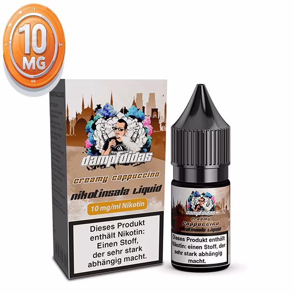 Dampfdidas Creamy Cappuccino Nikotinsalz Liquid 10ml 10mg