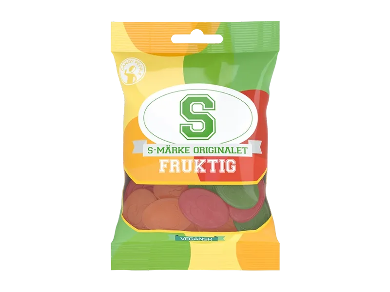Candy People - S-Märke - Saure Fruchtgummis - Frucht - 80g Candy People - S-Märke - Saure Fruchtgummis - Frucht - 80g