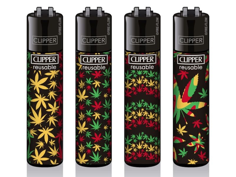 Clipper - Feuerzeug - Jamaican Pattern - 4v4 - wiederverwendbar