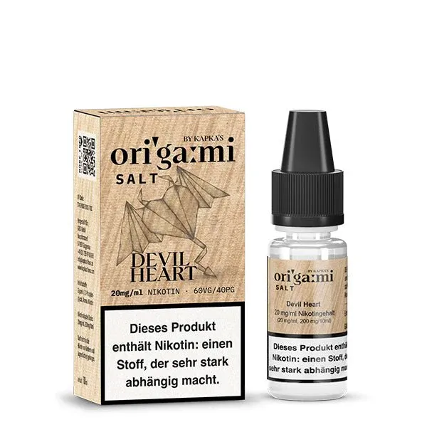 Kapkas - ORIGAMI - Devil Heart - Nikotinsalz Liquid - 10ml - 20mg Kapkas - ORIGAMI - Devil Heart - Nikotinsalz Liquid - 10ml - 20mg