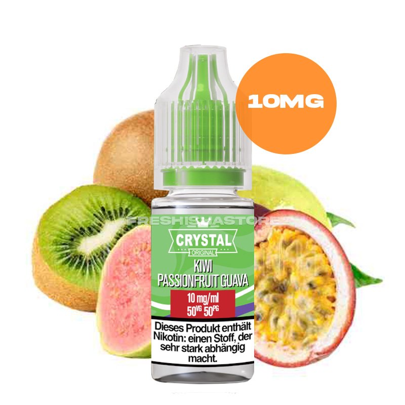SKE - Crystal Liquid - Kiwi Passionfruit Guava - Nikotinsalz Liquid - 10ml - 10mg