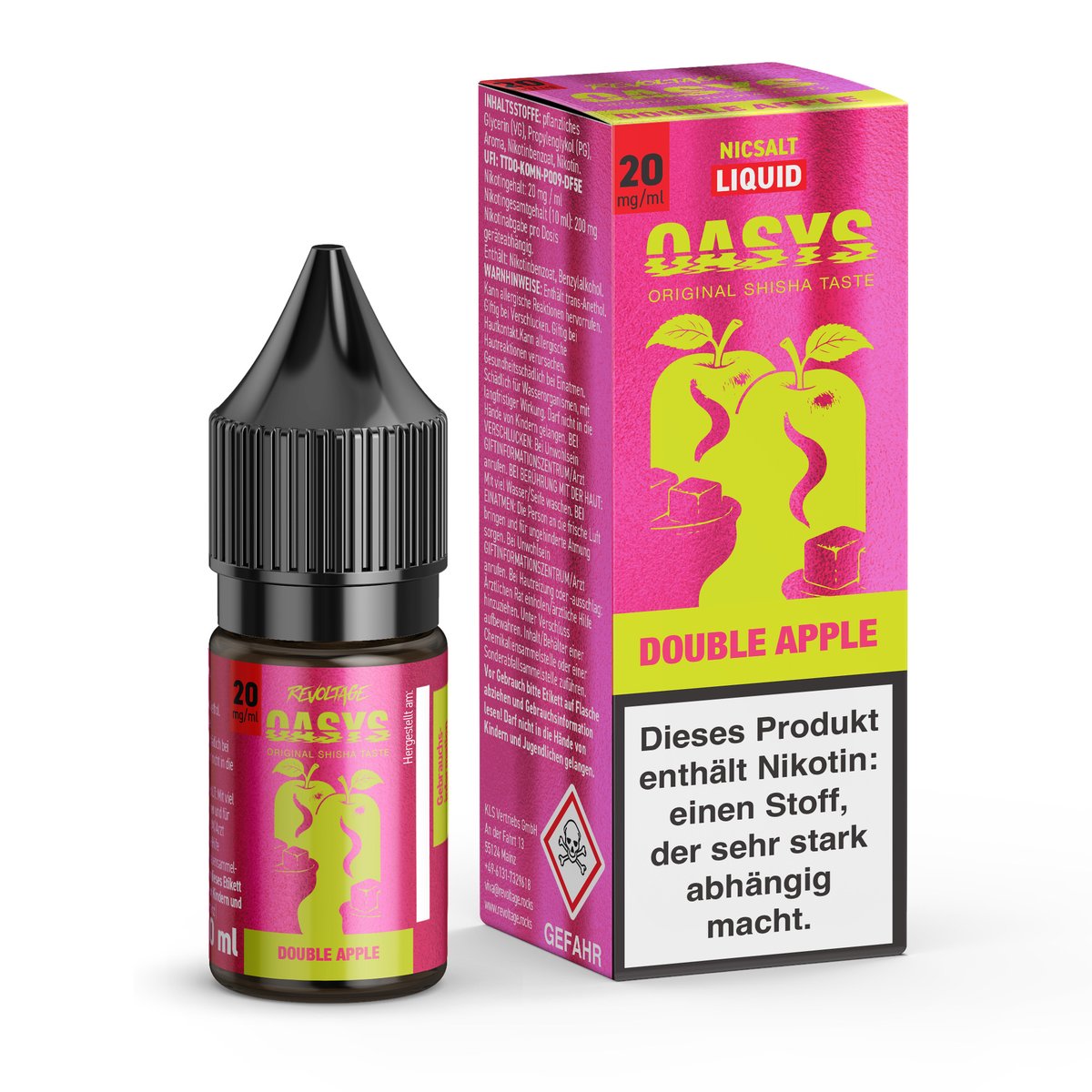 Oasys - Nikotinsalz Liquids - 10ml - Double Apple - 20mg