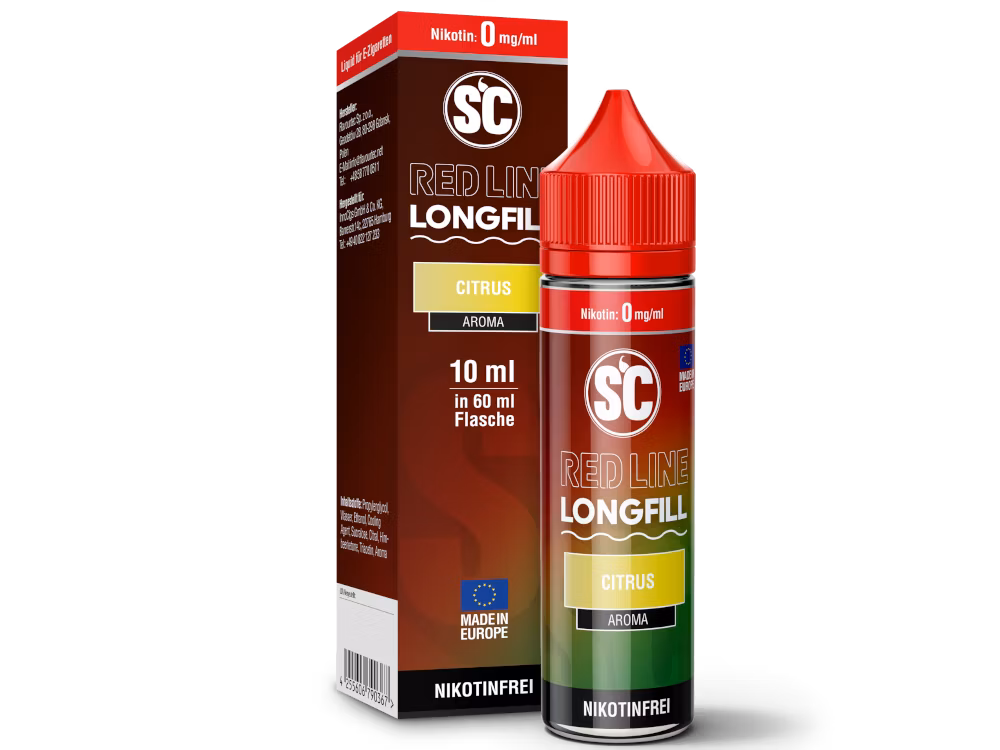 SC Red Line - Aroma - 10ml - Citrus | Inhalt : 10ml | Nikotinstärke : 0mg | Paketgröße : 1er Packung SC Red Line - Aroma - 10ml - Citrus | Inhalt : 10ml | Nikotinstärke : 0mg | Paketgröße : 1er Packung