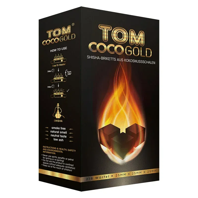 Tom Cococha Gold - Naturkohle - 25er - 3kg