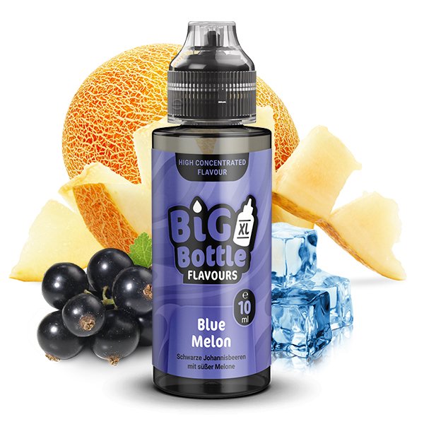 Big Bottle - Aroma - 10ml - Blue Melon | Inhalt : 10ml | Nikotinstärke : 0mg | Paketgröße : 1er Packung