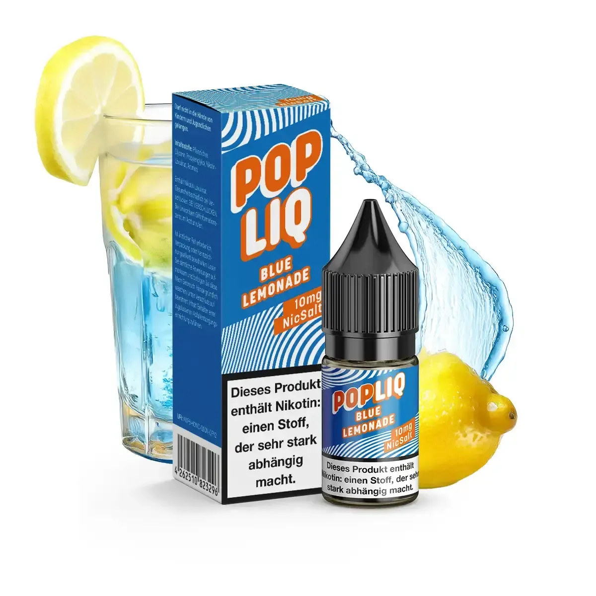 PopLiq Nikotinsalz-Liquid Blue Lemonade 10ml 10mg