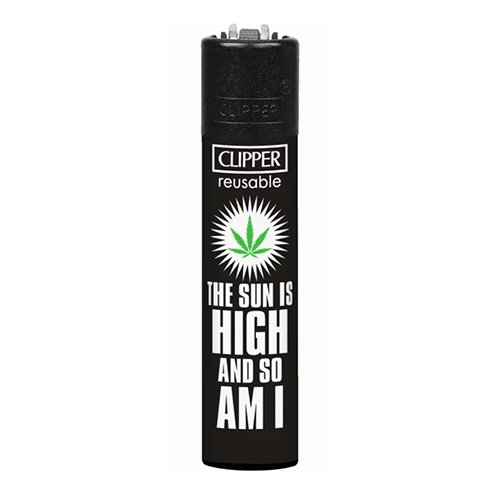 clipper-feuerzeug-weed-slogan-3v4-wiederverwendbar Clipper - Feuerzeug - Weed Slogan - 3v4 The Sun - wiederverwendbar