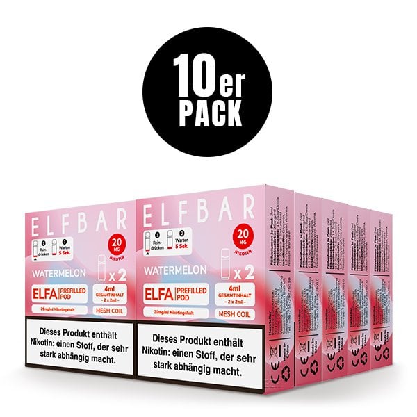 Elfbar - ELFA - Prefilled Pod - (VE= 10 Stück) Displaykarton 