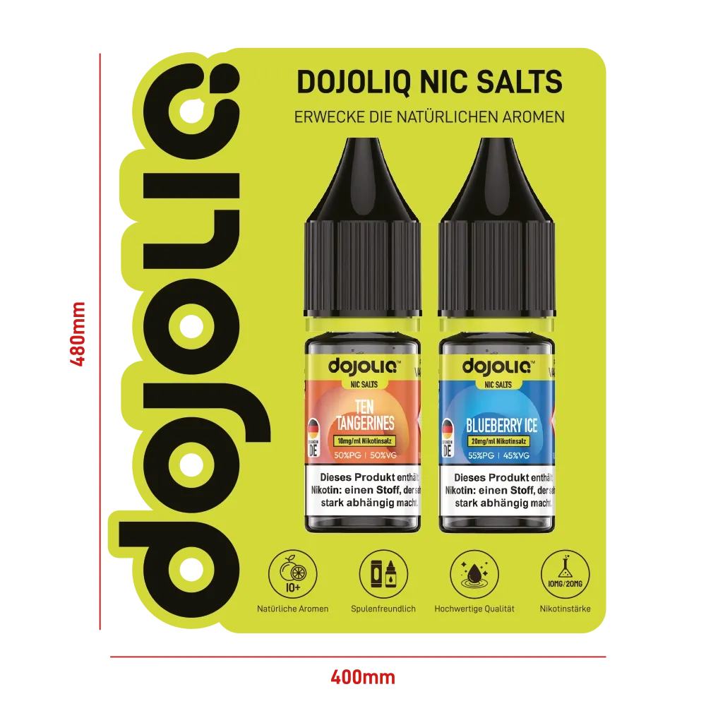 Vaporesso - Dojoliq - Fensteraufkleber - 48x40cm Vaporesso - Dojoliq - Fensteraufkleber - 48x40cm