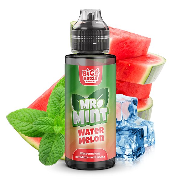 MR. MINT - by BIG BOTTLE - Aroma - 10ml - Watermelon | Inhalt : 10ml | Nikotinstärke : 0mg | Paketgröße : 1er Packung
