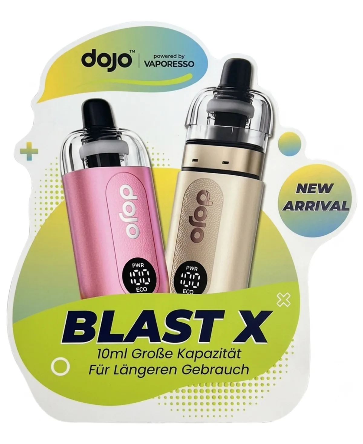 Vaporesso - Dojo - Fensterreklame - 55x50cm Vaporesso - Dojo - Fensterreklame - 55x50cm