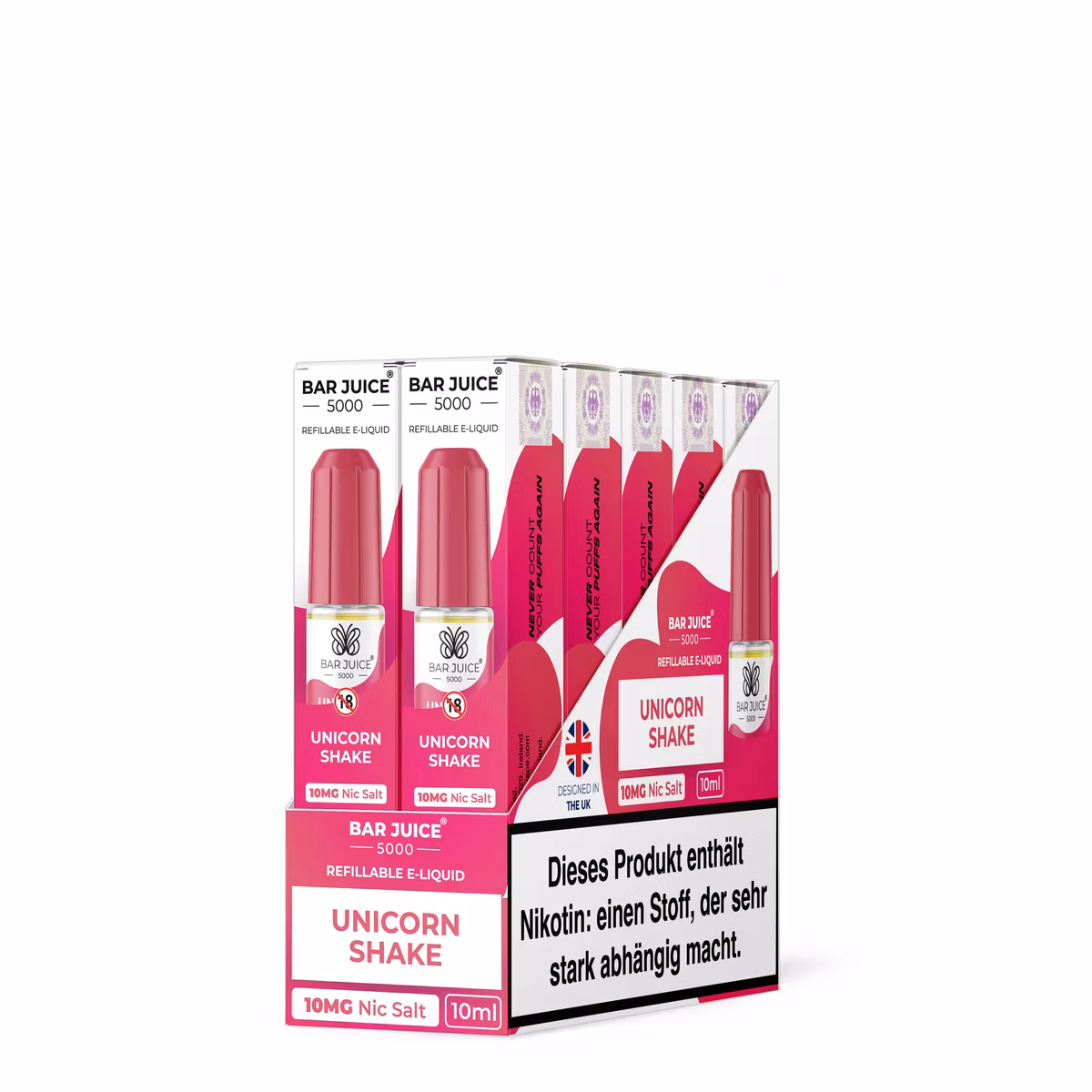 Bar Juice - 5000 - Unicorn Shake | Inhalt : 10ml | Nikotinsalz-Stärke : 10mg | Paketgröße : 1er Packung Bar Juice - 5000 - Unicorn Shake | Inhalt : 10ml | Nikotinsalz-Stärke : 10mg | Paketgröße : 1er Packung